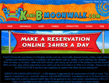 Tablet Screenshot of kandbmoonwalk.com